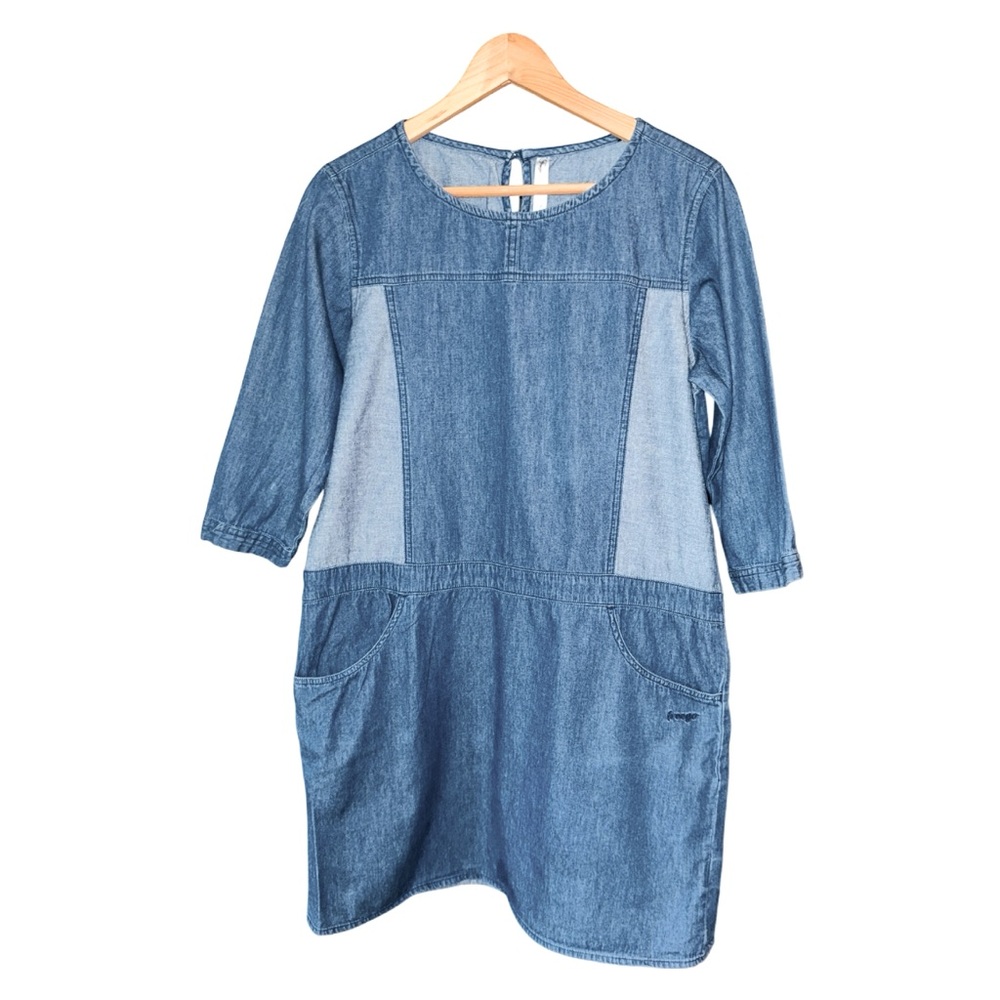 Blue Denim Dress with Pockets‎ size large